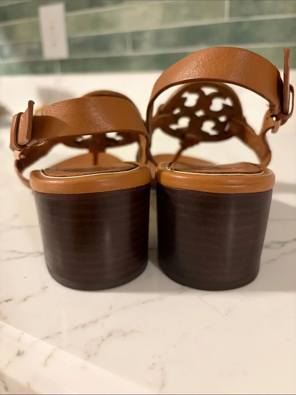 Tory Burch Metal Miller Sling Back Sandals